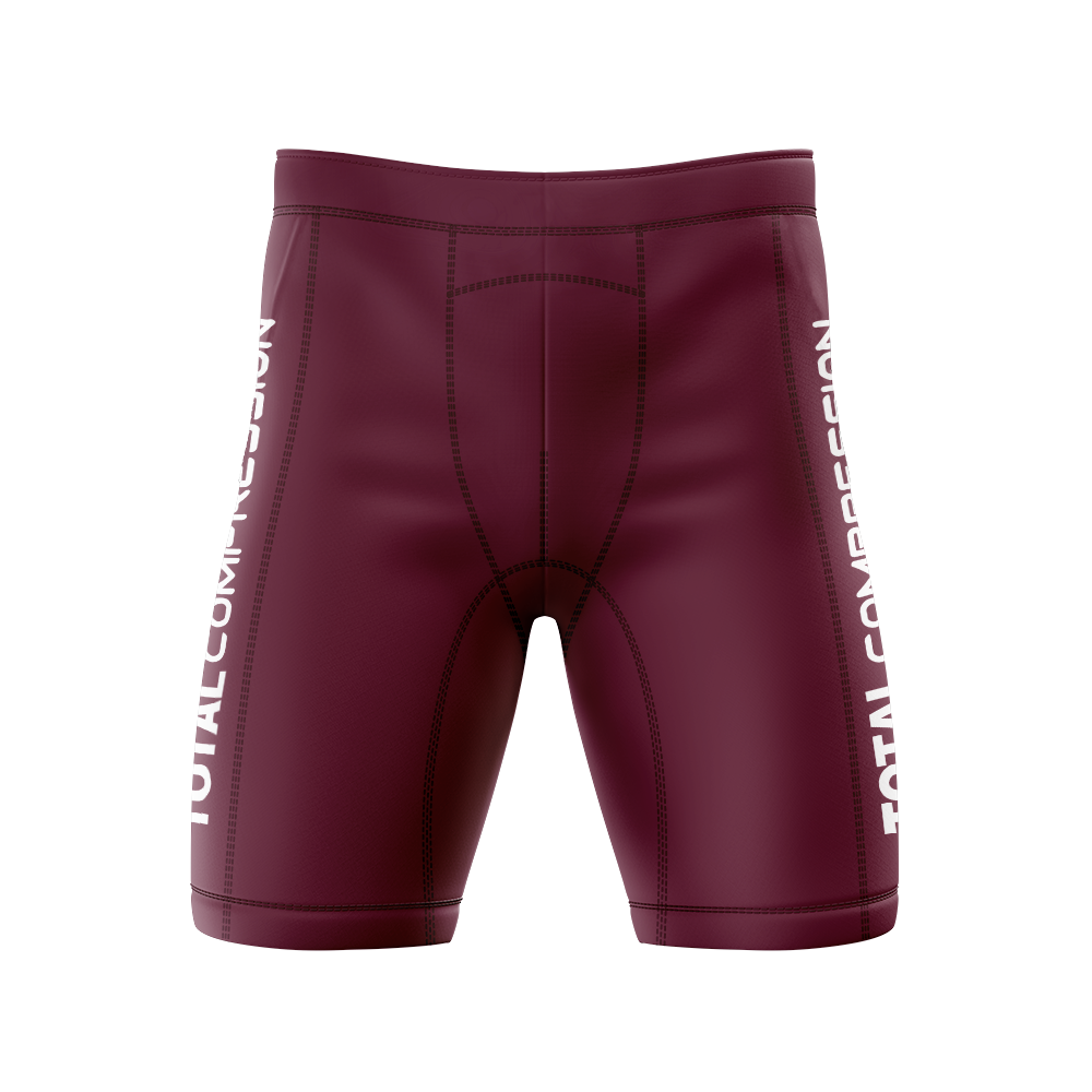 Maroon Compression shorts Total Compression